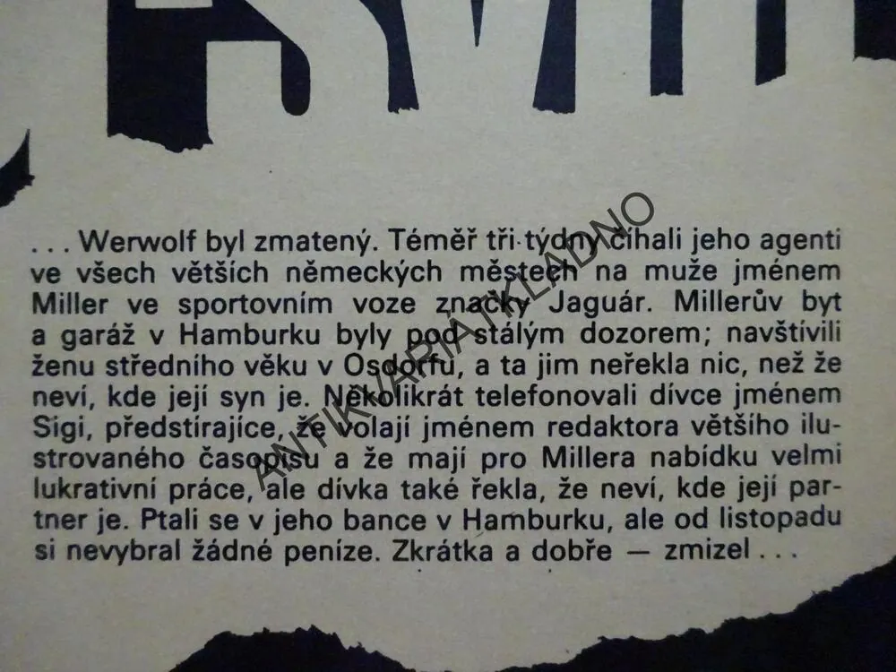 SPIS ODESSA, FREDERICK FORSYTH, **an
