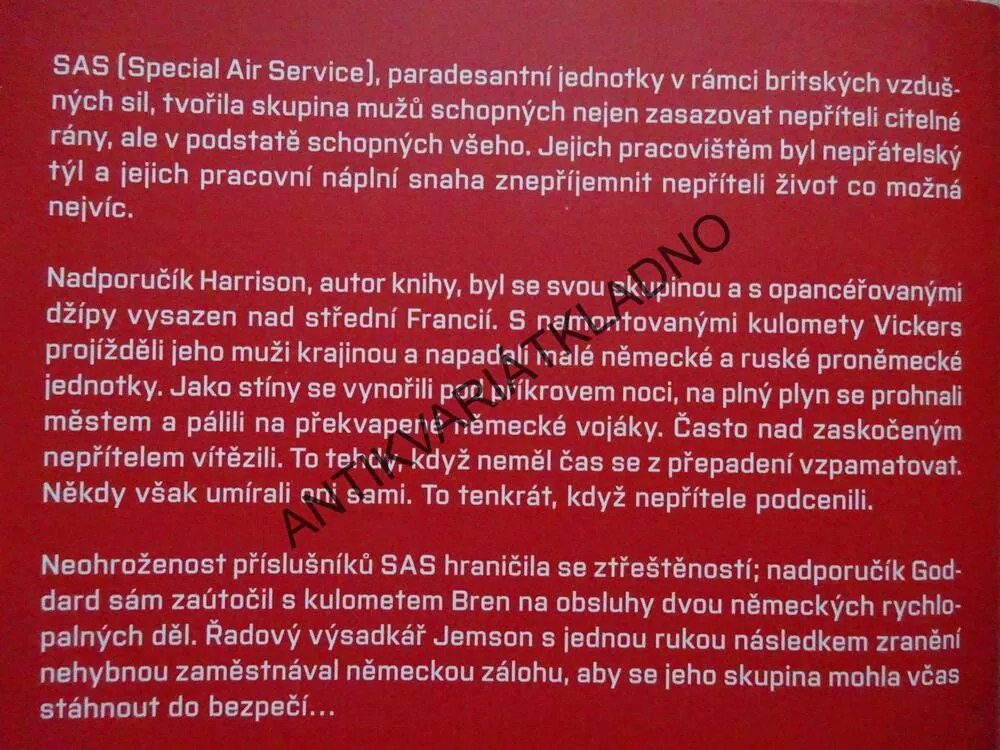 TAJEMSTVÍ PŘEŽITÍ, SAS, D.I. HARRISON, **an