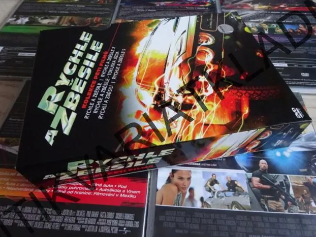 RYCHLE A ZBĚSILE 1-5, SOUBOR, DVD FILM