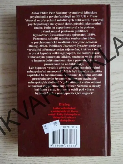 TAJEMSTVÍ HYPNÓZY, PETR NOVOTNÝ, **an