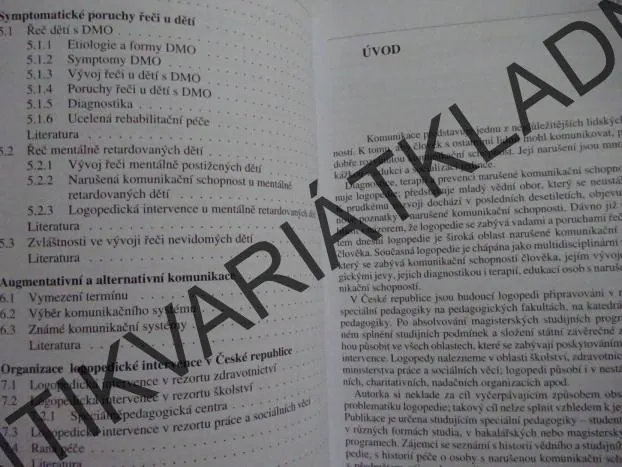 LOGOPEDIE, JIŘINA KLENKOVÁ, **an