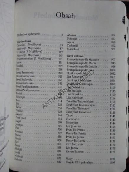 BIBLE, MODERNÍ VYDÁNÍ, **an