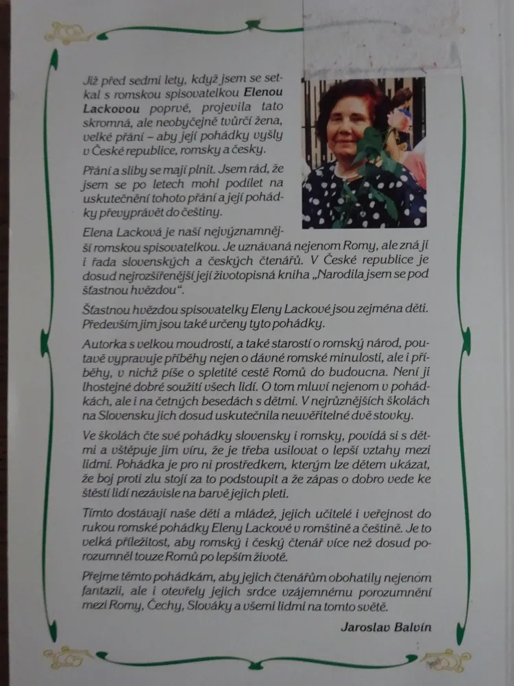 ROMSKÉ POHÁDKY, ROMANE PARAMISA, ELENA LACKOVÁ