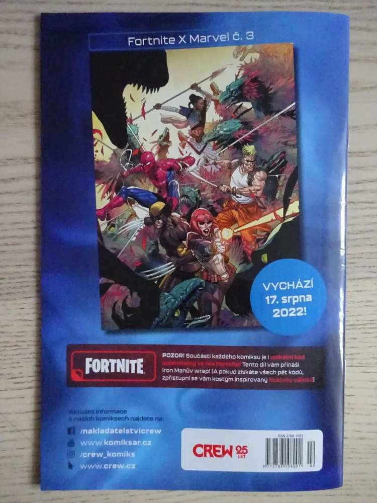 NULOVÁ VÁLKA, KOMIKS MARVEL X FORTNITE