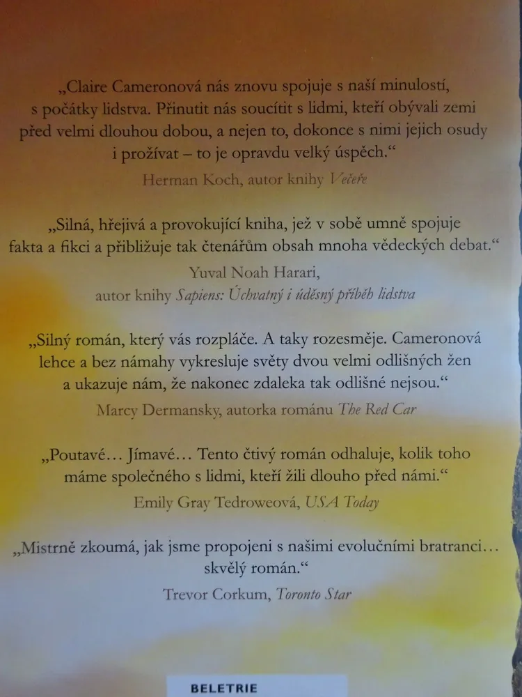POSLEDNÍ NEANDERTÁLSKÁ ŽENA, CLAIRE CAMERONOVÁ, **an