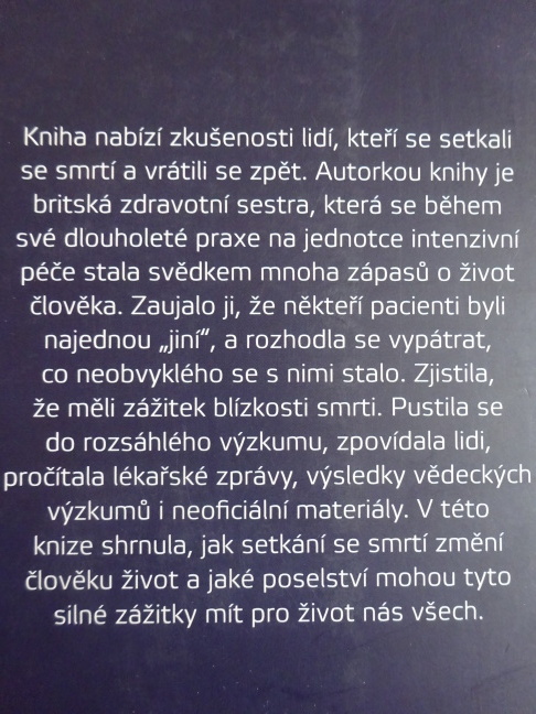 POSELSTVÍ ZÁŽITKŮ NA PRAHU SMRTI, PENNY SARTORIOVÁ, **an