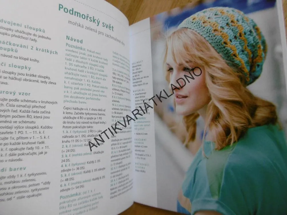 ČEPICE BEANIE, STYLOVĚ UHÁČKOVANÉ, HÁČKOVÁNÍ, 26 MODELŮ