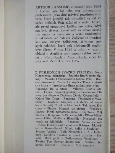 NECHTĚLI JSME NA MOŘE, ARTHUR RANSOME, **an