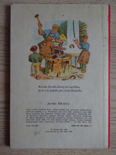 ŘÍKADLA, JÁN HÁLA, **an
