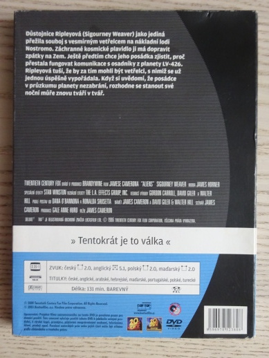VETŘELCI 4, DVD FILM