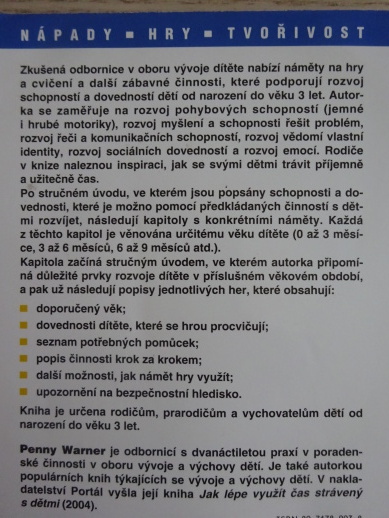 160 HER A CVIČENÍ PRO PRVNÍ TŘI ROKY ŽIVOTA DÍTĚTE, PENNY WARNER, **an