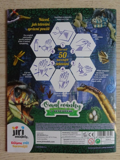 DINOSAUŘI, OMALOVÁNKY S TETOVÁNÍM, **an