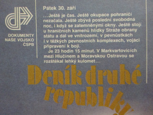 DENÍK DRUHÉ REPUBLIKY, DUŠAN TOMÁŠEK, **an