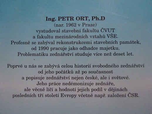 SVOBODNÉ ZEDNÁŘSTVÍ, PETR ORT, **an