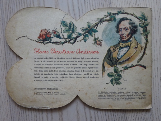 SLAVÍK, ANDERSENŮV ČTYŘLÍSTEK, HANS CHRISTIAN ANDERSEN