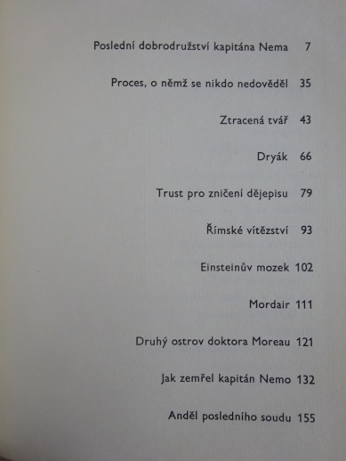 POSLEDNÍ CESTY KAPITÁNA NEMA, JOSEF NESVADBA, **an