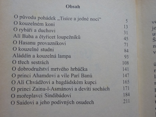 POHÁDKY Z TISÍCE A JEDNÉ NOCI, JINDŘICH ENTLICHER, **an