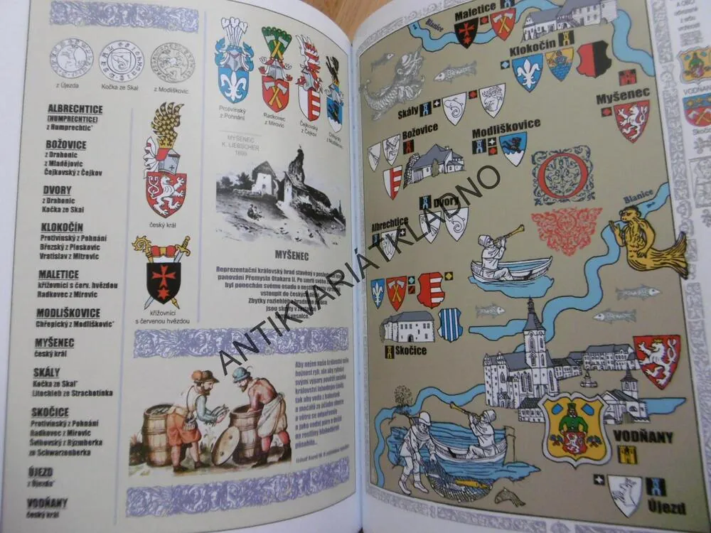 ERBOVNÍ MAPA HRADŮ, ZÁMKŮ, A TVRZÍ V ČECHÁCH 9., MYSLIVEČEK