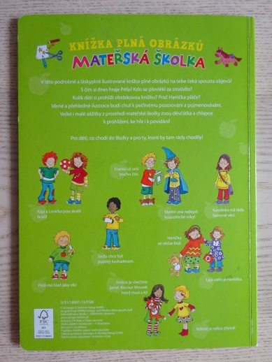 KNÍŽKA PLNÁ OBRÁZKŮ, MATEŘSKÁ ŠKOLKA, **an