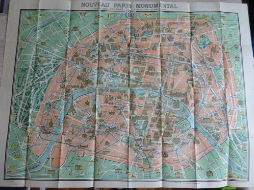 PAMÁTKY A VÝHLED Z OKOLÍ PAŘÍŽE, PAŘÍŽ, FRANCIE, MAPA