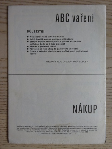 ABC VAŘENÍ, NÁKUP, 1987, OMALOVÁNKY