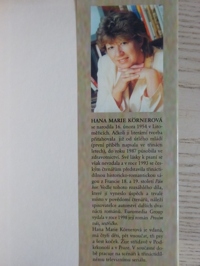 ANDĚLSKÁ TVÁŘ, HANA MARIE KÖRNEROVÁ, **an