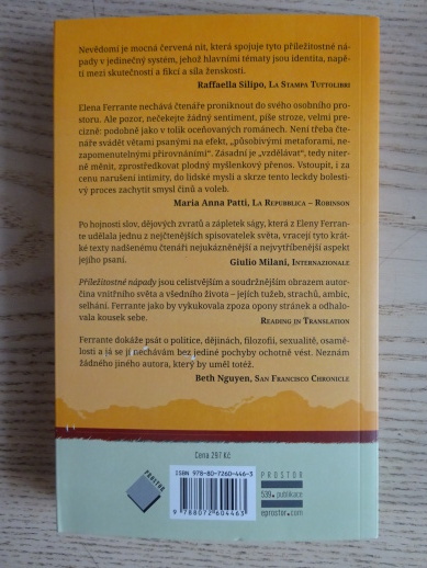 PŘÍLEŽITOSTNÉ NÁPADY, ELENA FERRANTE, **an