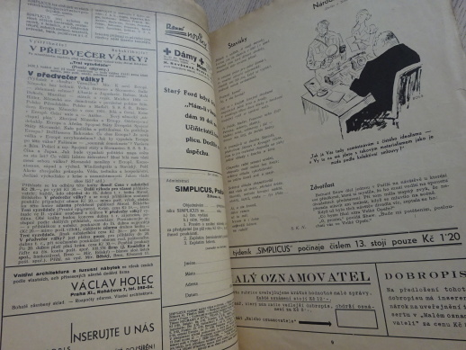 SIMPLICUS, SATIRICKÝ TÝDENÍ, 12/1934