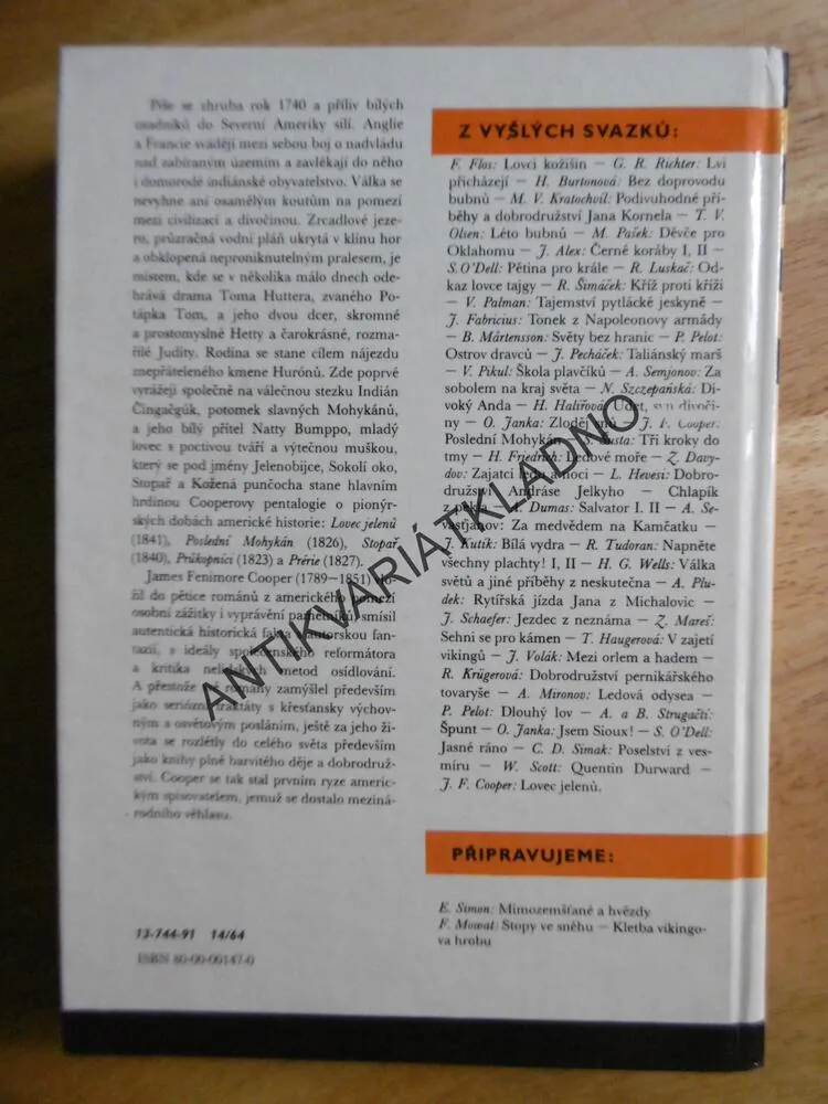 KOD 40-LOVEC JELENŮ, J.F.COOPER, VRAŠTIL, **an