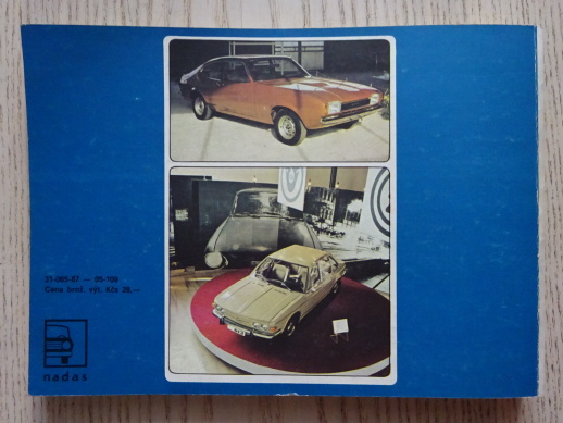 AUTOMOBILY 1966/1985, MINÁŘÍK, **an