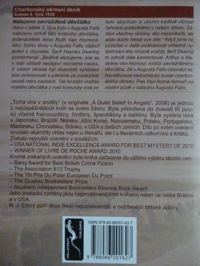 TICHÁ VÍRA V ANDĚLY, R. J. ELLORY, **an