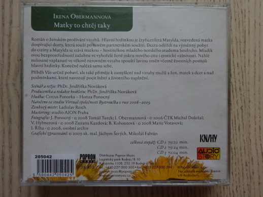 MATKY TO CHTĚJ TAKY, CD MLUVENÉ SLOVO