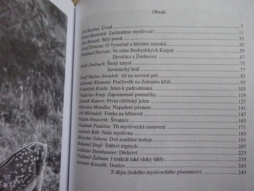 MYSLIVECKÁ VYZNÁNÍ, ANTOLOGIE SPISOVATELŮ MYSLIVECKÉ BELETRIE 90. LET 20. STOLETÍ, **an