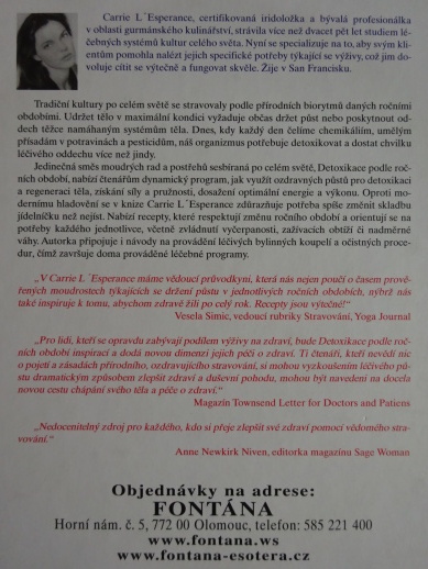 DETOXIKACE PODLE ROČNÍCH OBDOBÍ, CARRIE L'ESPERANCE, **an