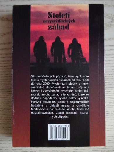 STOLETÍ NEVYSVĚTLITELNÝCH ZÁHAD, HARTWIG HAUSDORF, **an