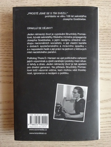 JEDEN NĚMECKÝ ŽIVOT, BRUNHILDE POMSELOVÁ, THORE D. HANSEN, **an
