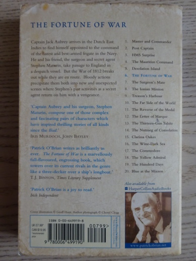 THE FORTUNE OF WAR, PARTICK O'BRIAN, ANGLICKY, **an