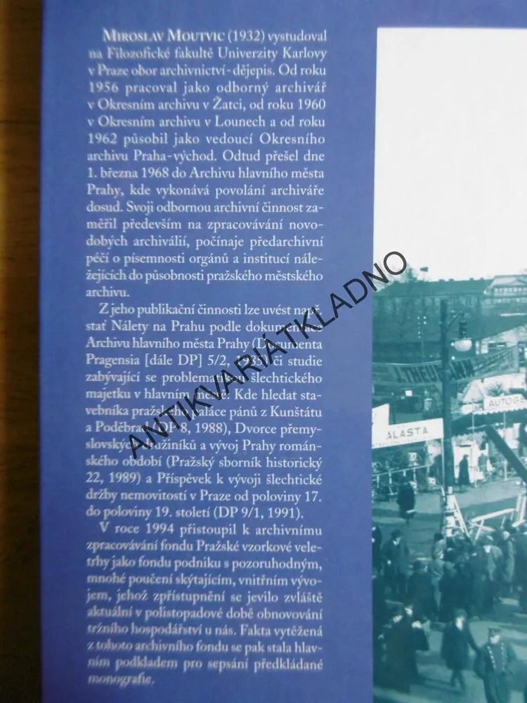 PRAŽSKÉ VZORKOVÉ VELETRHY 1920-1951,MOUTVIC, P-A
