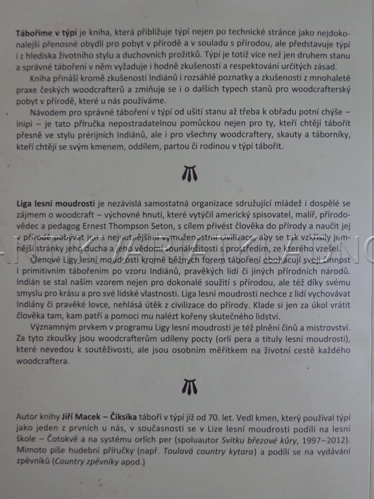 TÁBOŘÍME V TÝPÍ, JIŘÍ MACEK, ČERMÁK, 2012, **an