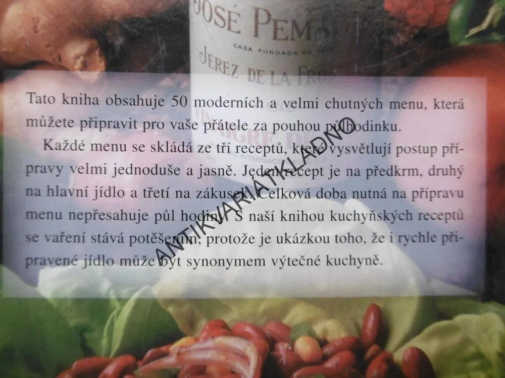 PADESÁT MENU ZA PŮL HODINY, BLANCHE VERGNE, **an