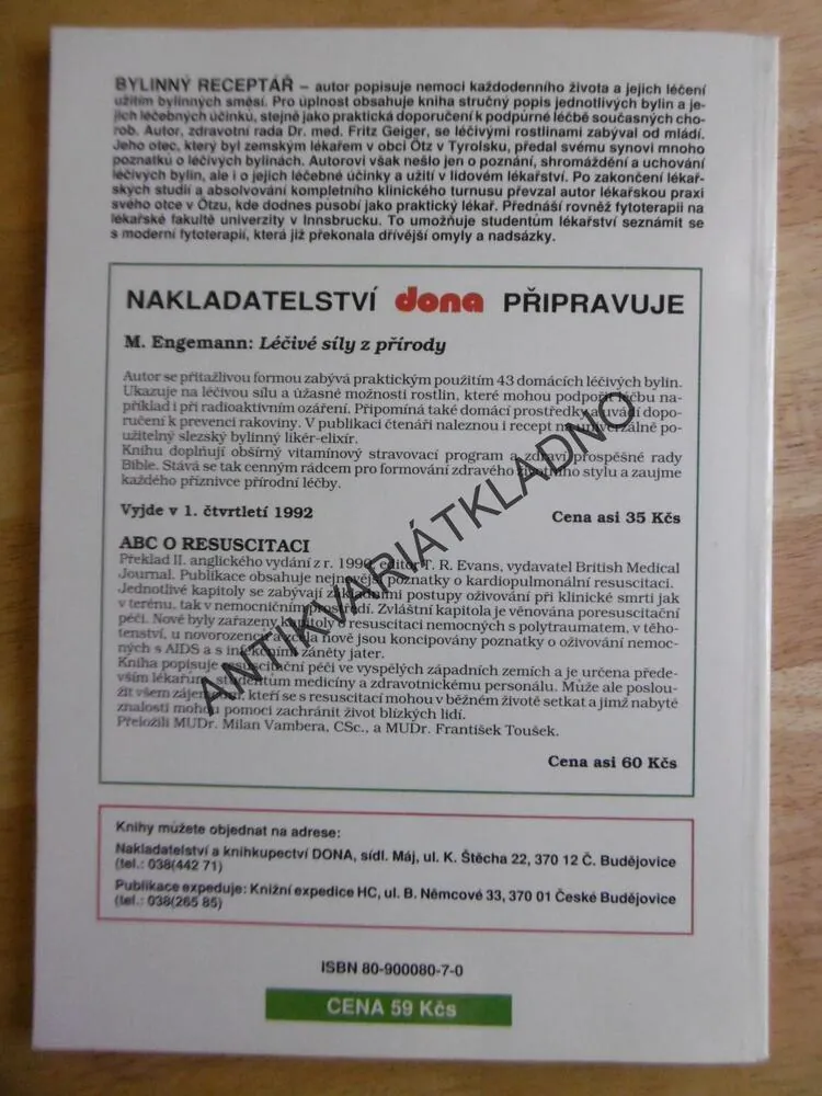 BYLINNÝ RECEPTÁŘ, FRITZ GEIGER, **an