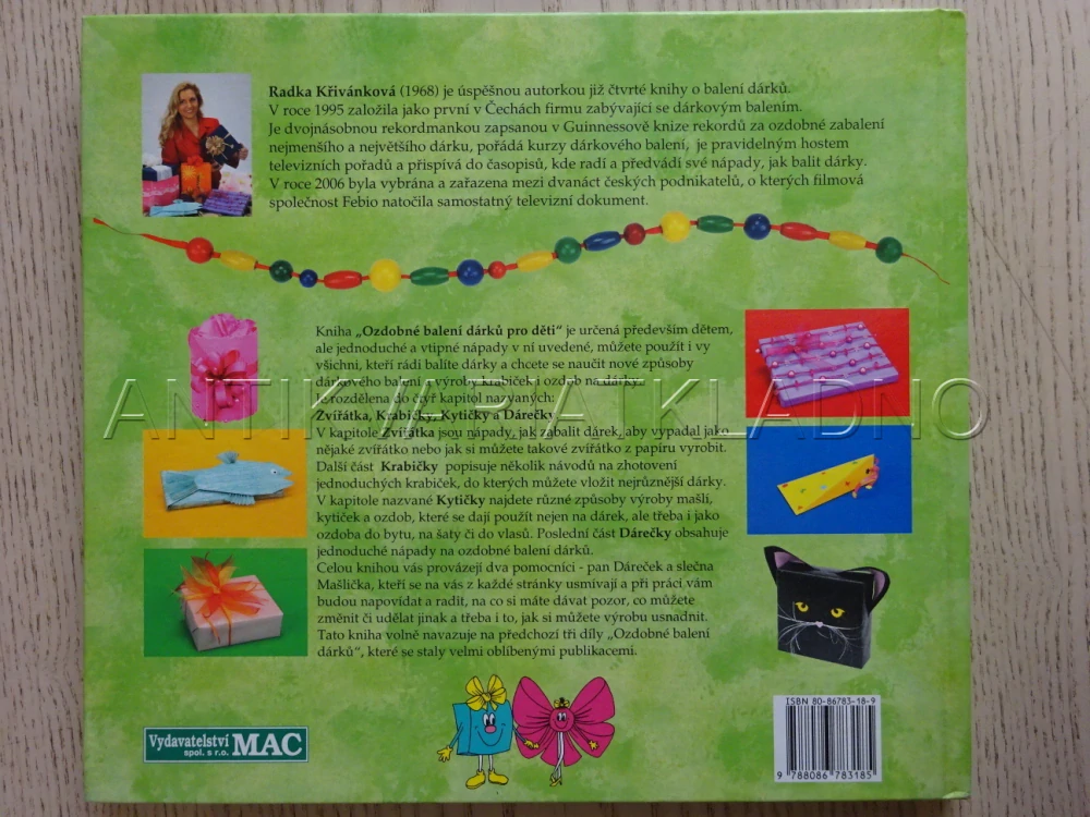 OZDOBNÉ BALENÍ DÁRKŮ PRO DĚTI, RADKA KŘÍVÁNKOVÁ, **an
