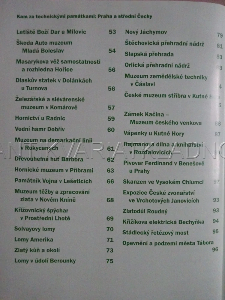 KAM ZA TECHNICKÝMI PAMÁTKAMI: PRAHA A STŘEDNÍ ČECHY, MILAN PLCH, JAN POHUNEK, **an