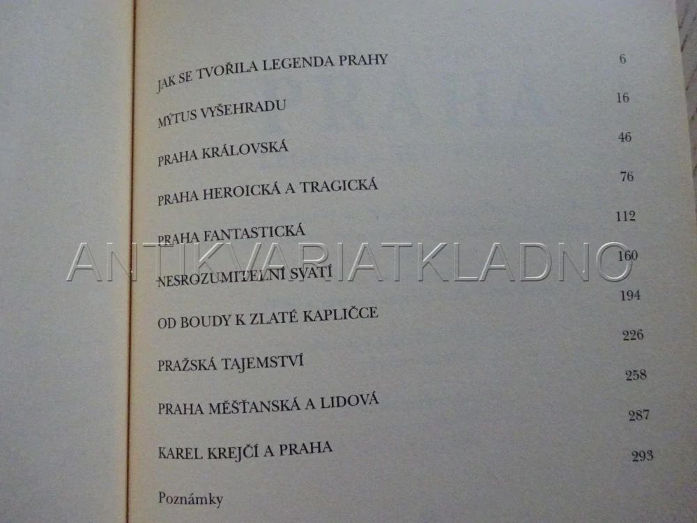 PRAHA LEGEND A SKUTEČNOSTI, KAREL KREJČÍ, **an