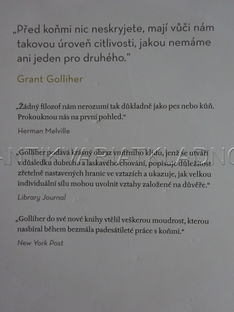 MOUDROST KONÍ, GRANT GOLLIHER, **an