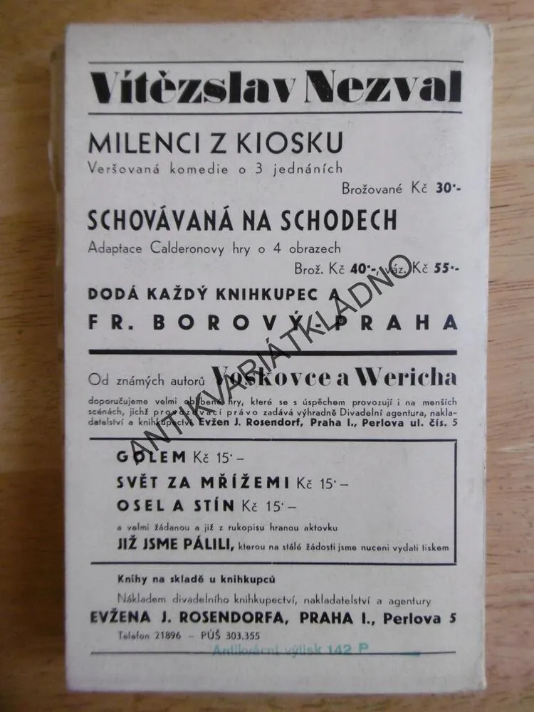 OSEL A STÍN, VOSKOVEC A WERICH,