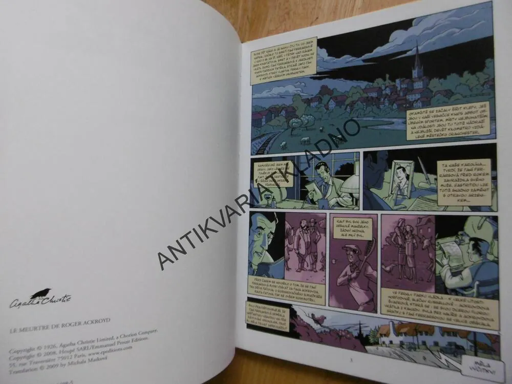 VRAŽDA ROGERA ACKROYDA, AGATHA CHRISTIE, KOMIKS, 