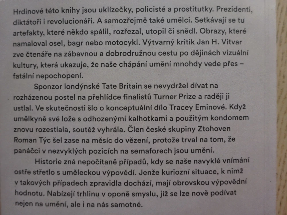 UMĚNÍ, KTERÉMU NEROZUMÍ, JAN H. VITVAR, **an