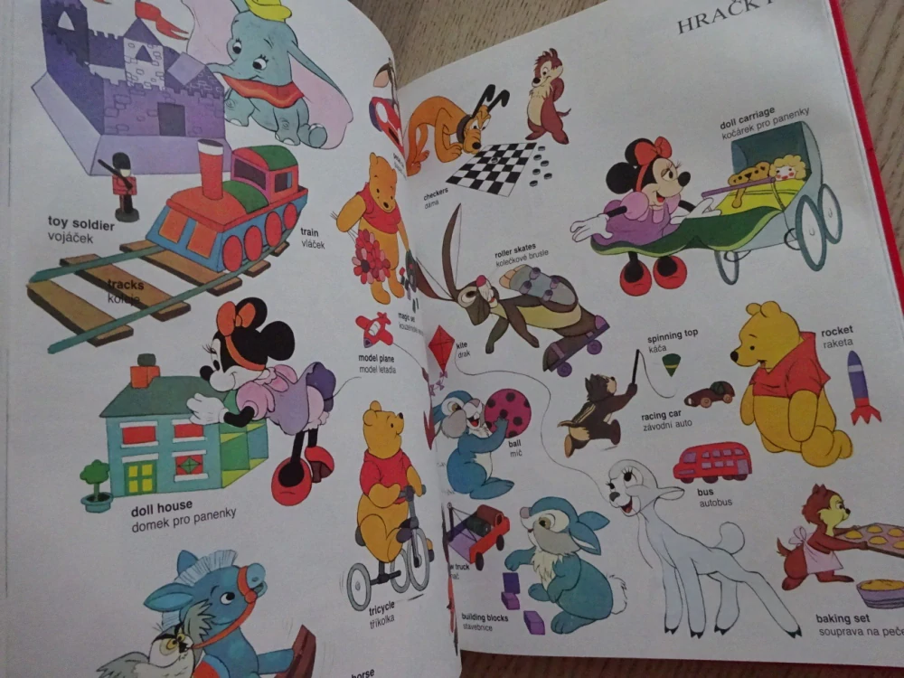 VELKÝ OBRÁZKOVÝ SLOVNÍK, ANGLICKO-ČESKÝ, DISNEY, **an