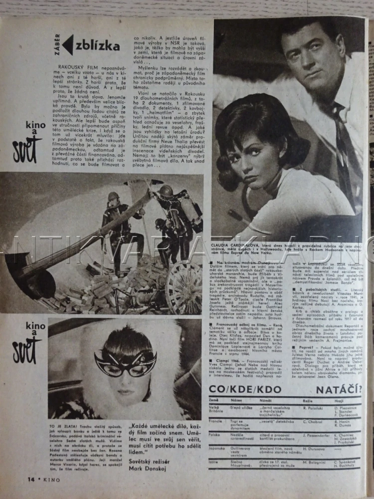KINO, ROČ. XX, Č. 17, ČASOPIS, MARYLIN MONROE
